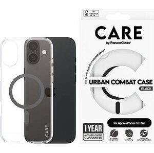 PanzerGlass CARE kryt Apple iPhone 16 Plus MagSafe Urban Combat číry/čierny