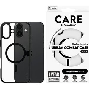 PanzerGlass CARE kryt Apple iPhone 16 Plus MagSafe Urban Combat čierny/čierny