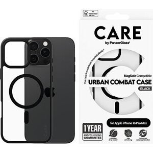 PanzerGlass CARE kryt Apple iPhone 16 Pro Max MagSafe Urban Combat čierny/čierny