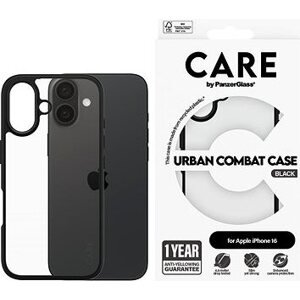 PanzerGlass CARE Kryt Apple iPhone 16 Urban Combat čierny