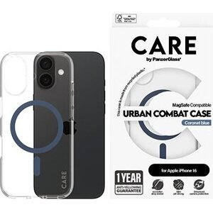 PanzerGlass CARE kryt Apple iPhone 16 MagSafe Urban Combat číry/modrý