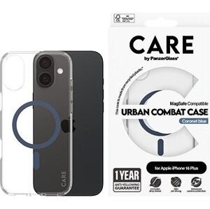 PanzerGlass CARE kryt Apple iPhone 16 Plus MagSafe Urban Combat číry/modrý