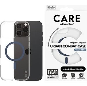 PanzerGlass CARE kryt Apple iPhone 16 Pro Max MagSafe Urban Combat číry/modrý