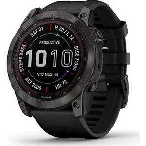 Garmin Fenix 7X Sapphire Solar Carbon Gray DLC Titanium/Black Band