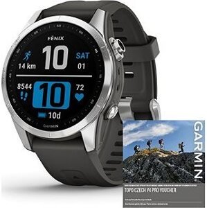 Garmin Fenix 7S Silver/Graphite Band