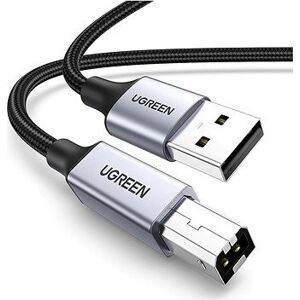 UGREEN USB-A Male to USB-B 2.0 Printer Cable Alu Case with Braid 3 m (Black)