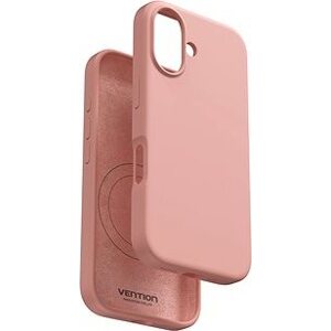 Vention Liquid Silicone Case for iPhone 16 with MagSafe Dusty Pink