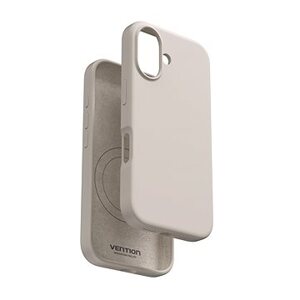 Vention Liquid Silicone Case for iPhone 16 with MagSafe Gravel Gray