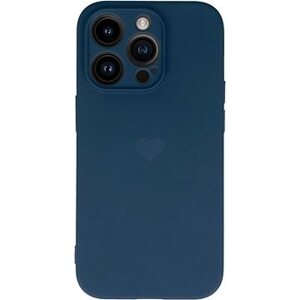 Vennus Valentínske puzdro Heart na iPhone 13 Pro – tmavo modré