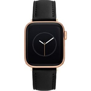 Anne Klein Remienok pre Apple Watch 38 mm / 40 mm / 41 mm kožený, čierny