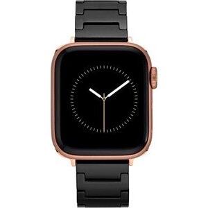 Anne Klein Remienok na Apple Watch 38 mm/40 mm/41 mm zliatinový, čierny