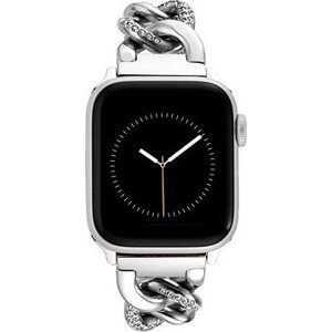 Anne Klein Remienok s kryštálmi pre Apple Watch 38 mm / 40 mm / 41 mm ružovo strieborný