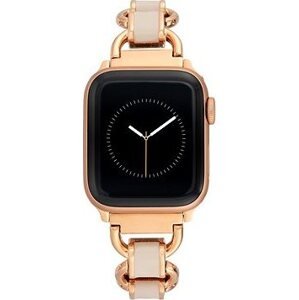 Anne Klein Remienok ružový smalt na Apple Watch 38 mm/40 mm/41 mm ružovozlatý