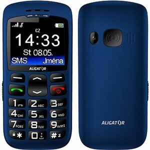 Aligator A670 Senior Blue + Stolná nabíjačka