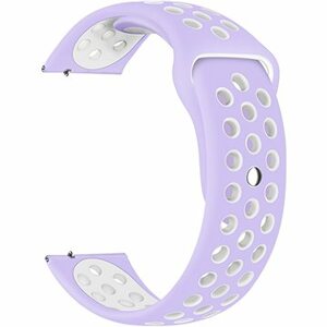 Eternico Sporty Universal Quick Release 22 mm Pure White and Purple