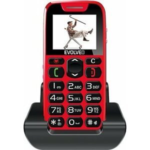 EVOLVEO EasyPhone, červený