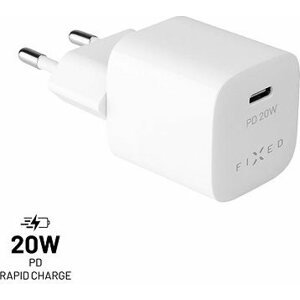 FIXED PD Rapid Charge Mini s USB-C výstupom a podporou PD 20 W biela