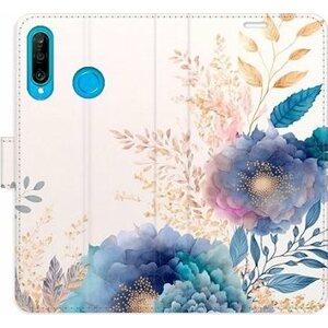 iSaprio flip puzdro Ornamental Flowers 03 pre Huawei P30 Lite