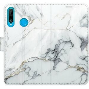 iSaprio flip puzdro SilverMarble 15 pre Huawei P30 Lite