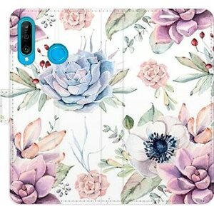 iSaprio flip puzdro Succulents Pattern pre Huawei P30 Lite