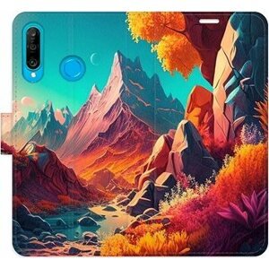 iSaprio flip puzdro Colorful Mountains pre Huawei P30 Lite