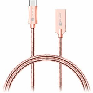 CONNECT IT Wirez Steel Knight USB-C 1m, metallic rose-gold