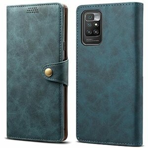 Lenuo Leather flipové puzdro pre Xiaomi Redmi 10, modré