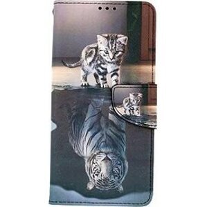 TopQ Puzdro Samsung A12 knížkové Tiger 57130