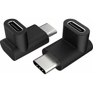 AKASA 90° USB 3.1 Gen2 Type-C na Type-C adaptér, 2 pack