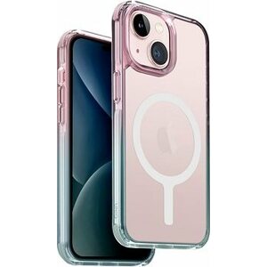 UNIQ Combat Duo MagClick ochranný kryt na iPhone 15, Pastel (Sky blue/Powder pink)