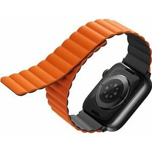 Uniq Revix Reversible Magnetic remienok pre Apple Watch 42/44/45/Ultra 49mm sivý/oranžový