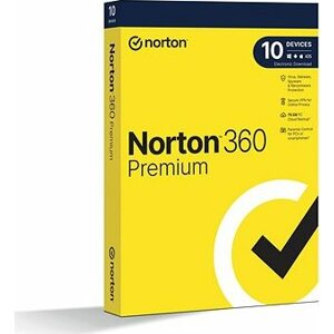 Norton 360 Premium 75 GB, VPN, 1 používateľ, 10 zariadení, 36 mesiacov (elektronická licencia)