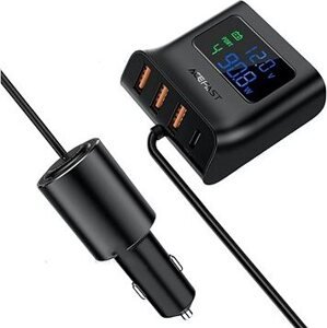 ACEFAST Digital display car HUB charger BLACK