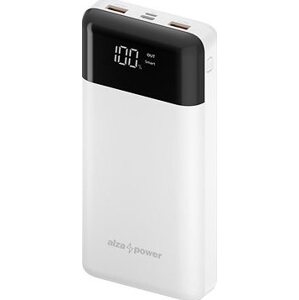 AlzaPower Parade 30000 mAh Power Delivery (60 W) biela