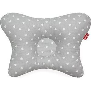 SCAMP Vankúšik Little Heart White Gray