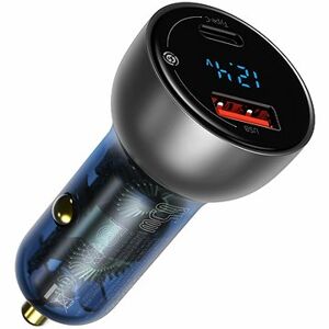 Baseus Digital Display PPS Dual Quick Car Charger 65 W Light Ochre