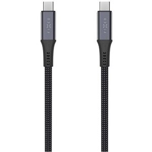 FIXED Multimedia Cable USB-C/USB-C USB4 gen2 20 Gbps PD 3.1 240 W 4 K@60 Hz 1.2m opletený sivý