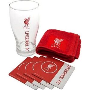 FOREVER COLLECTIBLES Liverpool FC: Wordmark – poháre s podtáckami a uterákom