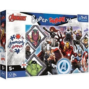 Trefl Puzzle Super Shape XL Avengers 104 dílků