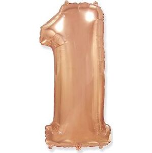 Balón fóliový číslica ružovo zlatá – rose gold 102 cm – 1