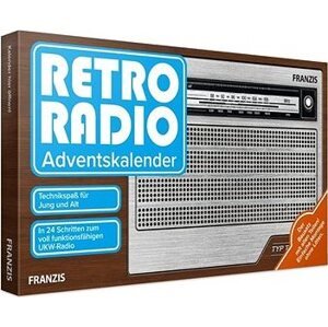 Franzis adventný kalendár Retro rádio stavebnica