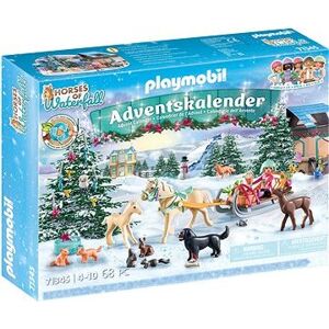 Playmobil 71345 Adventní kalendář Koně: Vánoční jízda na saních