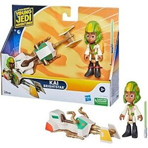 Star Wars Young Jedi Adventures figúrka 10 cm a Speeder Kai Brightstar