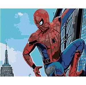 Diamondi – Diamantové maľovanie – SPIDERMAN V MESTE, 40 × 50 cm, bez rámu a bez vypnutia plátna