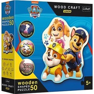 TREFL wood craft junior puzzle Labková patrola 50 dielikov