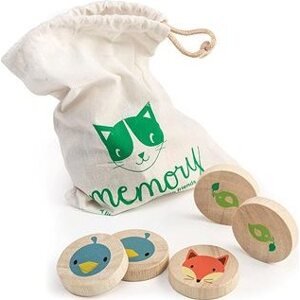 Tender Leaf Drevené pexeso Clever Cat Memory Game