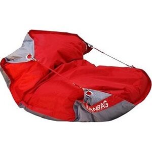 BeanBag Sedací vak 189 × 140 duo scarlet rose gray