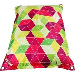 BeanBag Dizajnový sedací vak 189 × 140 triangle s popruhmi