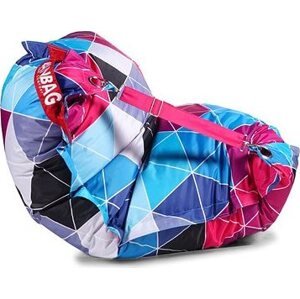 BeanBag Dizajnový sedací vak 189 × 140 Triangle 2 s popruhmi