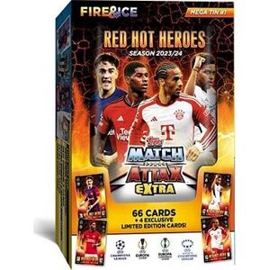 Topps Škatuľka CHAMPIONS LEAGUE EXTRA 2023/24 Mega Tin 1 Red Hot Heroes